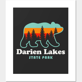 Darien Lakes State Park Camping Bear Fishing Hiking Posters and Art